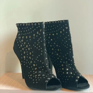 Le Chateau Black Studded Booties